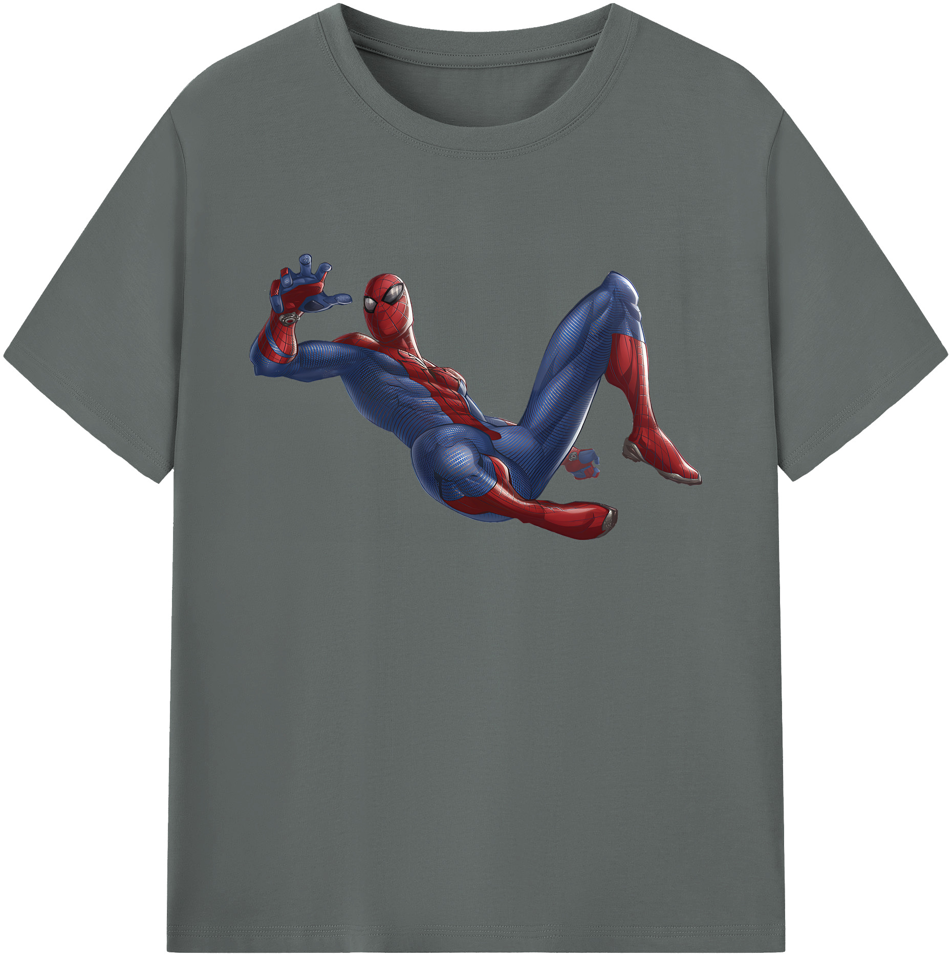 （画像用） Spider Man スパイダーマン 綿100％ メンズ半袖Tシャツ｜肌触りやわらか＆通気性